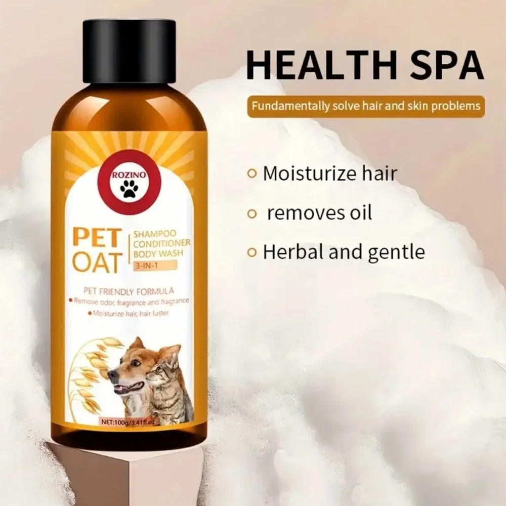 Oat Pet Three In One Shampoo, And Body Wash, With A Fresh Fragrance